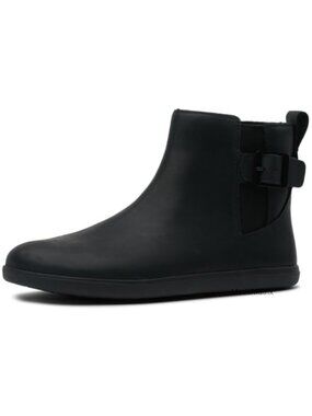 Full Grain Leather Chelsea Ankle Boots Side Zip Zero Drop Round Toe